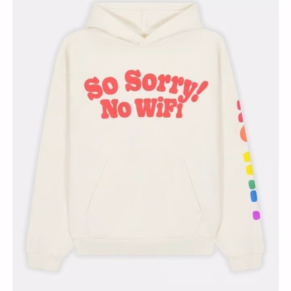 MADHAPPY So Sorry No Wifi Universal Hoodie in Cotton-terry
